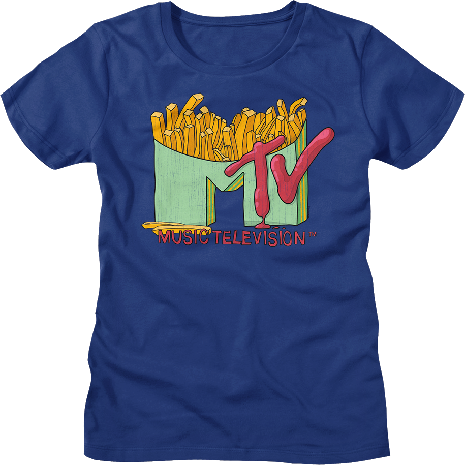 Womens French Fries Logo MTV Shirt