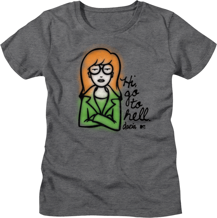 Womens Go To Hell Daria Shirt