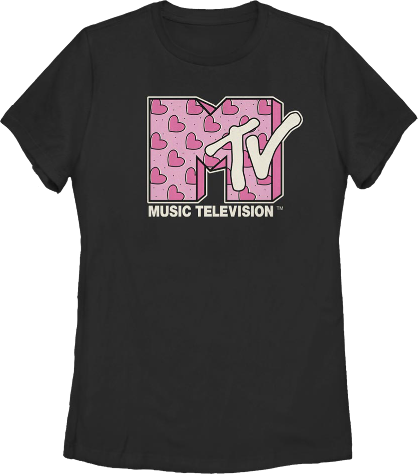 Womens Hearts Logo MTV Shirt