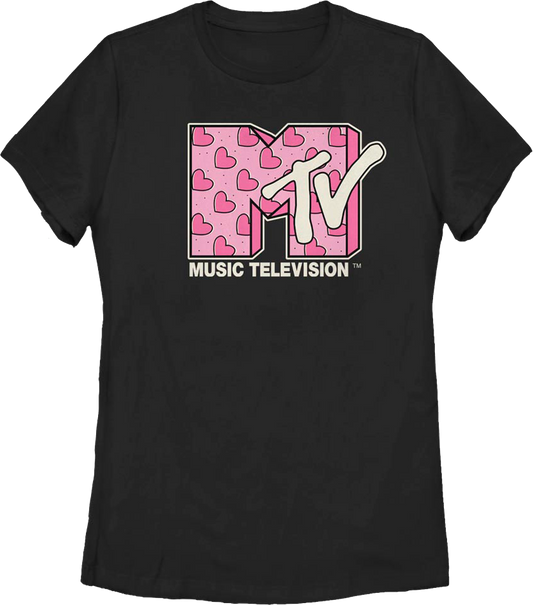 Womens Hearts Logo MTV Shirt