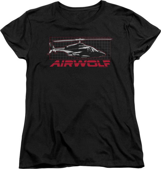 Womens Helicopter Airwolf Shirt