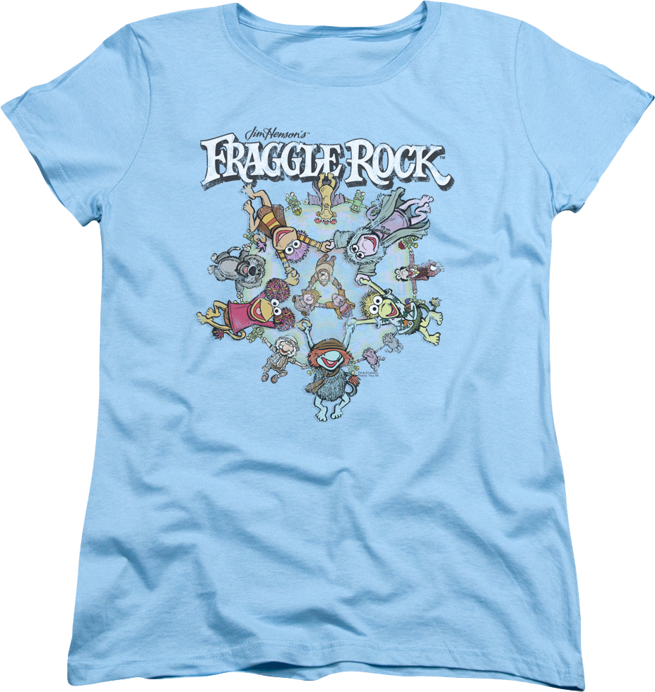 Womens Holding Hands Fraggle Rock Shirt