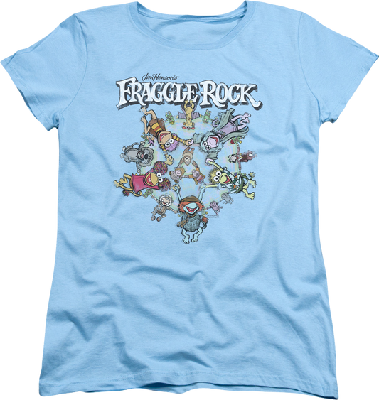 Womens Holding Hands Fraggle Rock Shirt