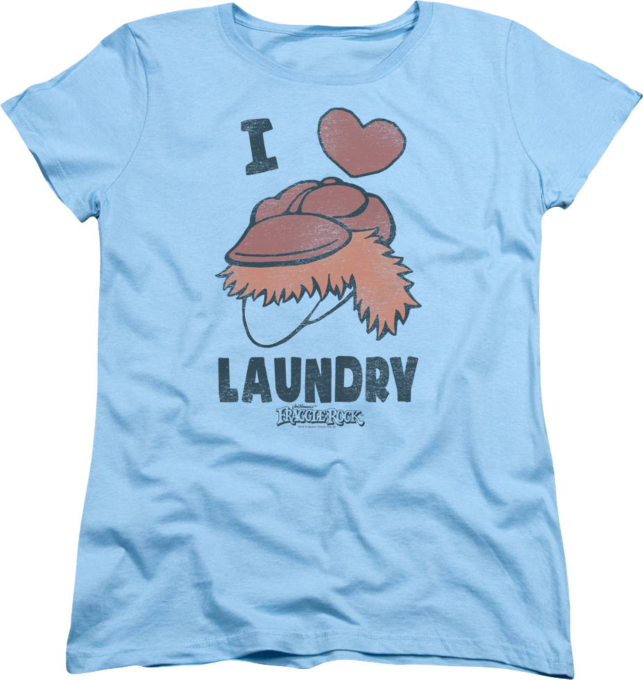 Womens I Love Laundry Fraggle Rock Shirt