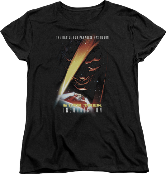 Womens Insurrection Poster Star Trek Shirt