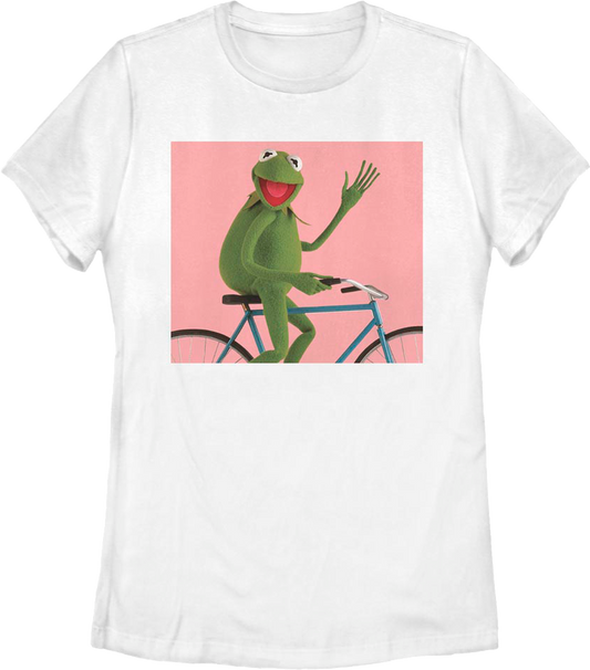 Womens Kermit The Frog Bicycle Muppets Shirt