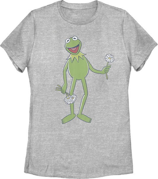 Womens Kermit's Flowers Muppets Shirt