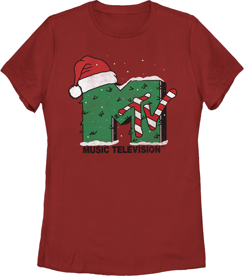 Womens MTV Christmas Shirt