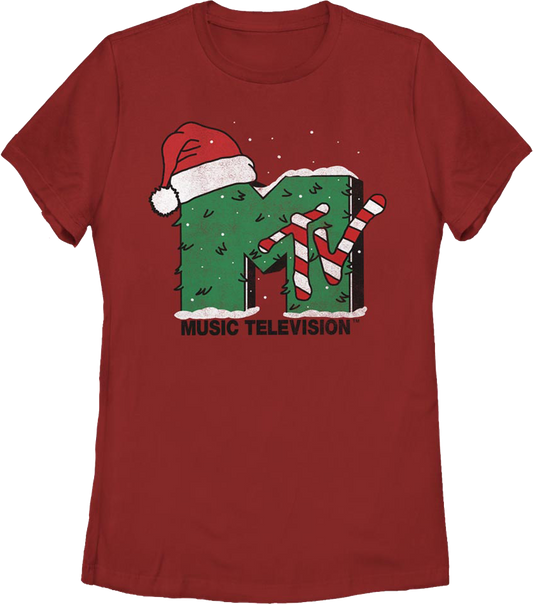 Womens MTV Christmas Shirt