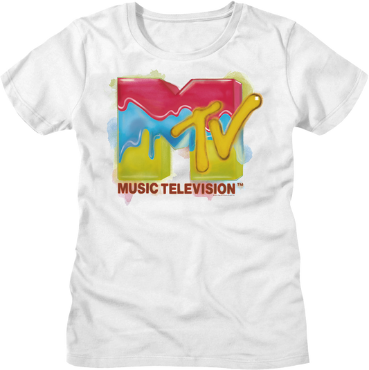 Womens Painted Logo MTV Shirt