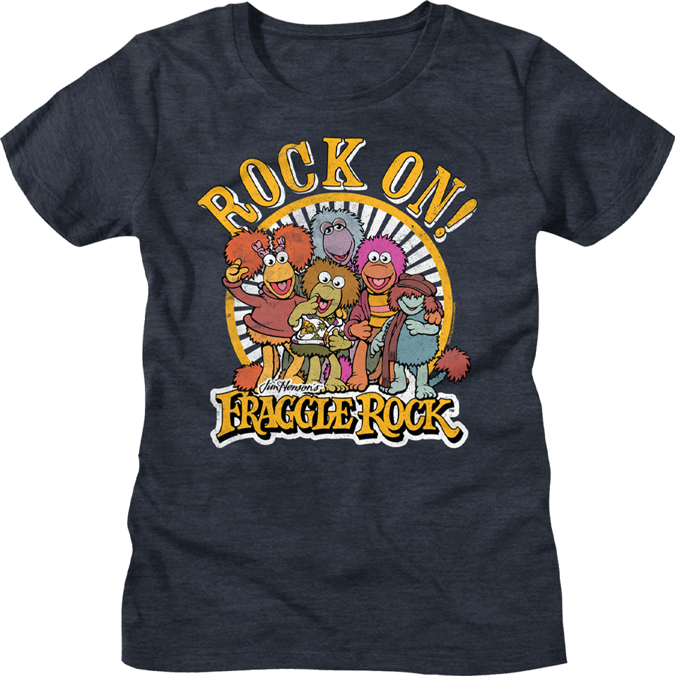 Womens Distressed Rock On Fraggle Rock Shirt