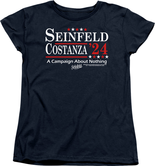 Womens Seinfeld & Costanza '24 Campaign Poster Seinfeld Shirt