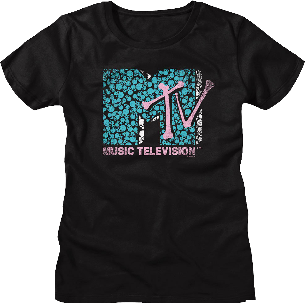 Womens Skulls Logo MTV Shirt