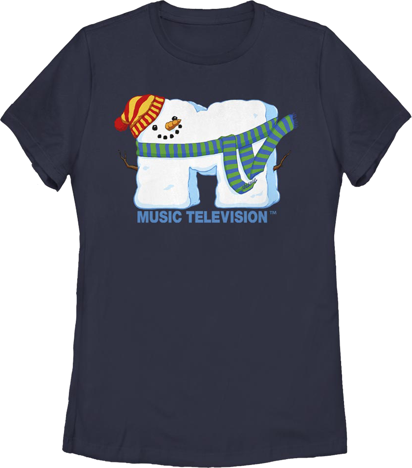 Womens Snowman Logo MTV Shirt