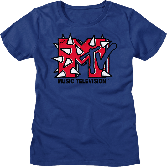 Womens Spikes Logo MTV Shirt