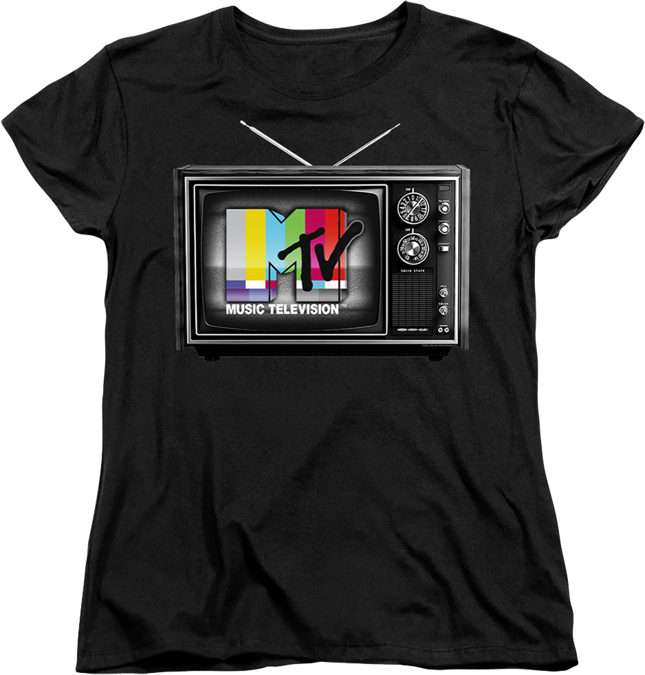 Womens Television Logo MTV Shirt