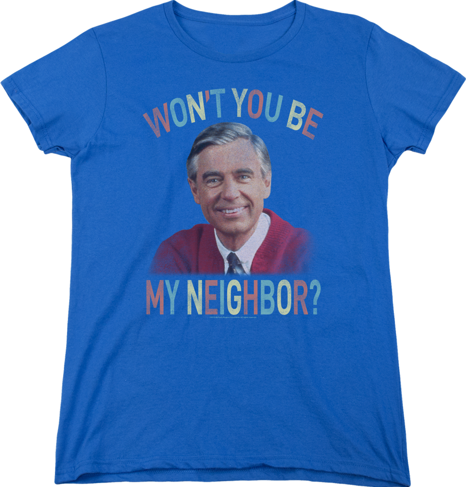 Womens Won't You Be My Neighbor Mr. Rogers Shirt