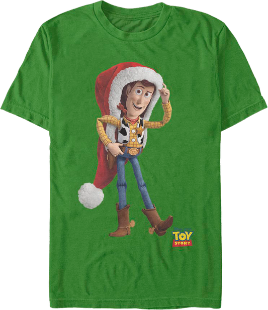 Woody's Santa Claus Hat Toy Story T-Shirt