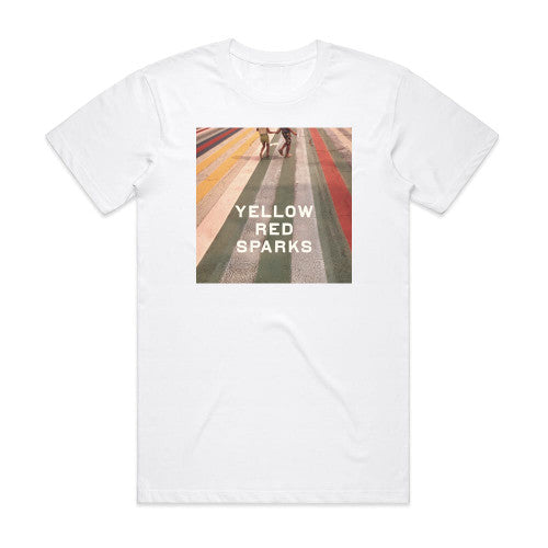 Yellow Red Sparks Yellow Red Sparks Album Cover T-Shirt White