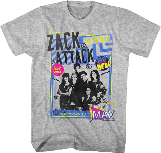 Zack Attack Live Saved By The Bell T-Shirt