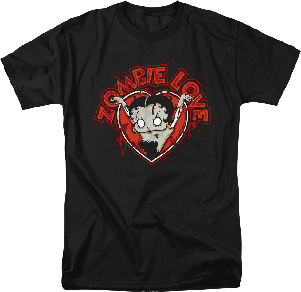 Zombie Love Betty Boop T-Shirt